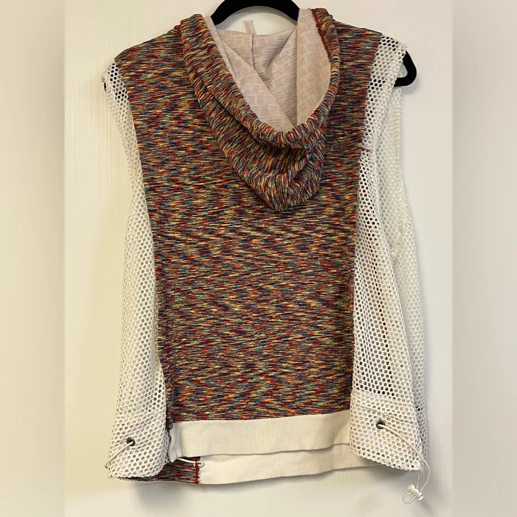 Free People Movement Prism Sleeveless Mesh Side Hoodie Size M – EUC Size M - Image 5