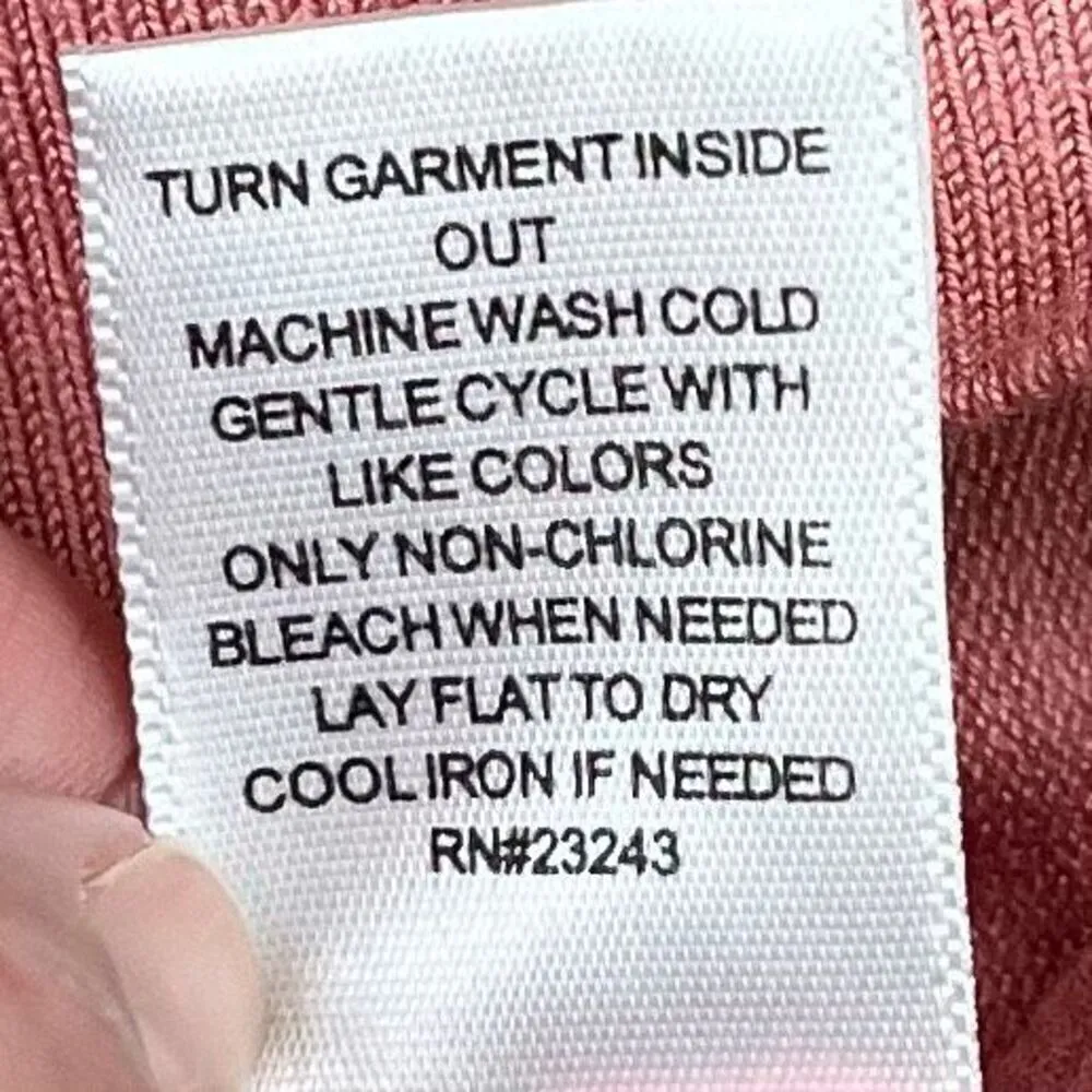 7th Avenue New York and Company Pink Sweater Bell Sleeves XL Pink - Image 11