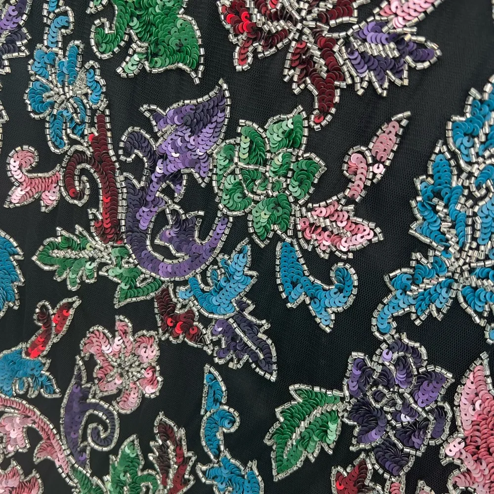 MacDuggal Floral Beaded Dress 18W - Image 6