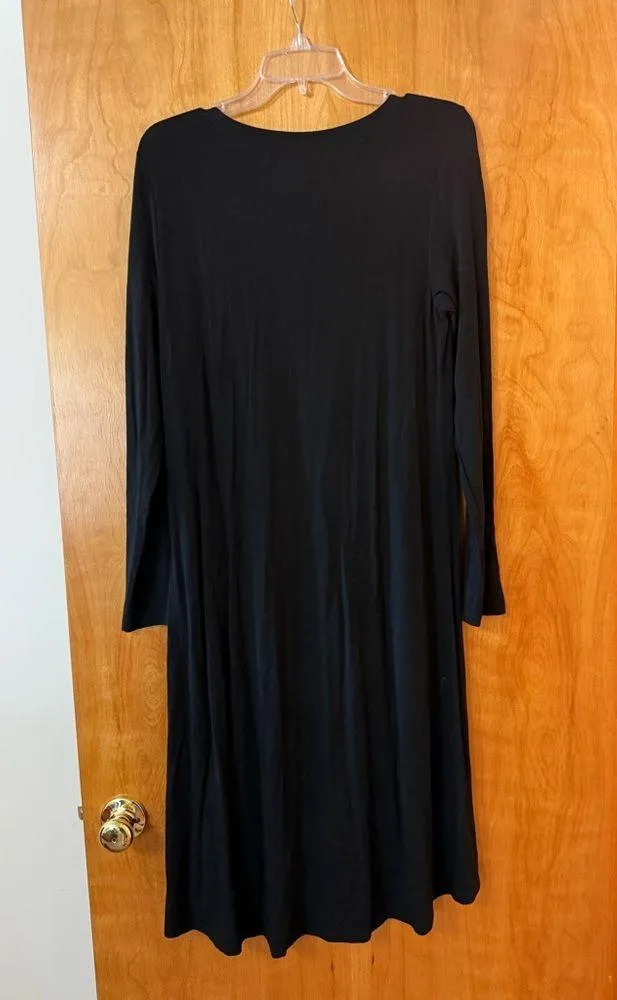 Eileen Fisher Cozy Viscose Stretch Jersey Dress & Certified Dyeing NWT MSRP $298 - Image 9