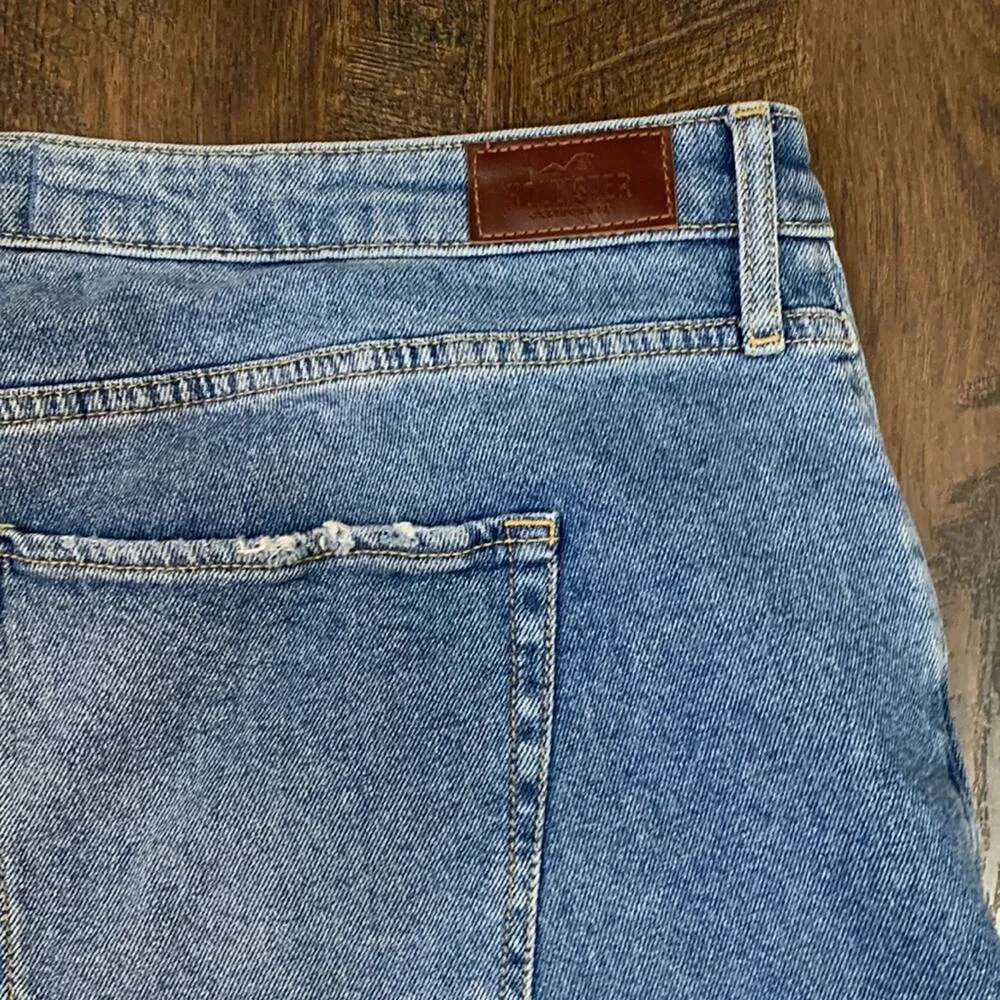 Hollister Ultra High-Rise Dad Jean Busted Knees Jeans - Image 5