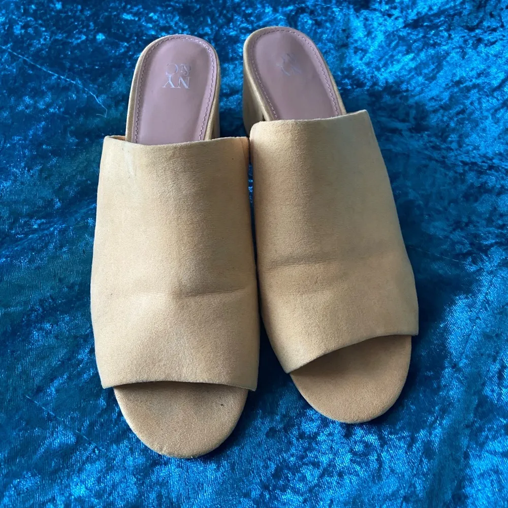 Yellow New York & Company Heeled Mule - Image 4