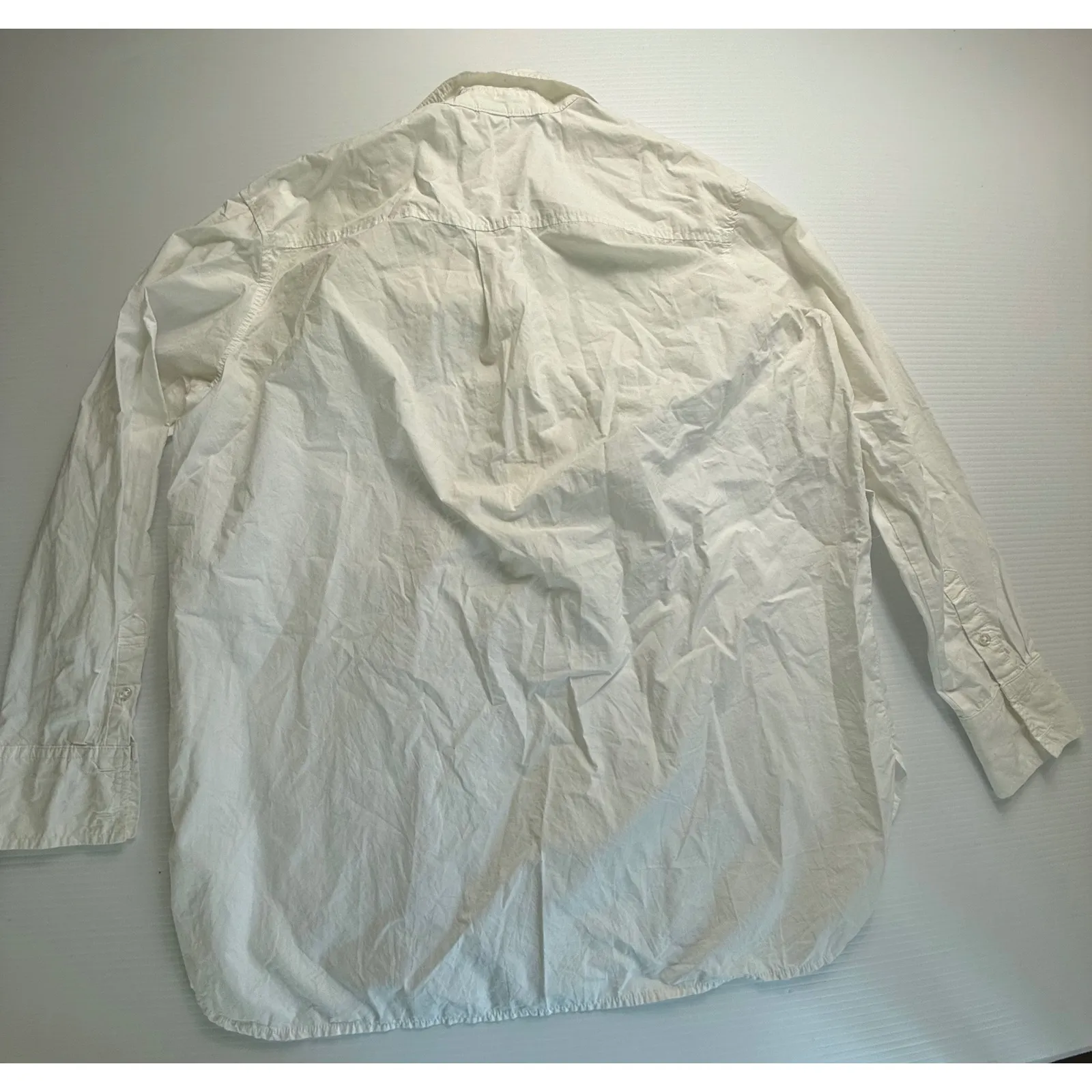 H&M White Long Sleeve Button Down Shirt Womens‎ XS Extra Small Collared - Image 5
