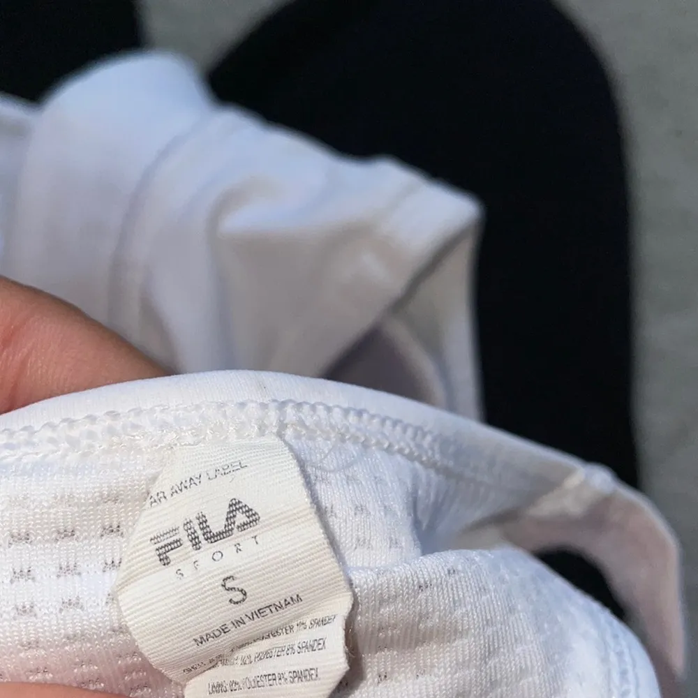 Cute White Fila Womens Padded Sports Bra - Image 3