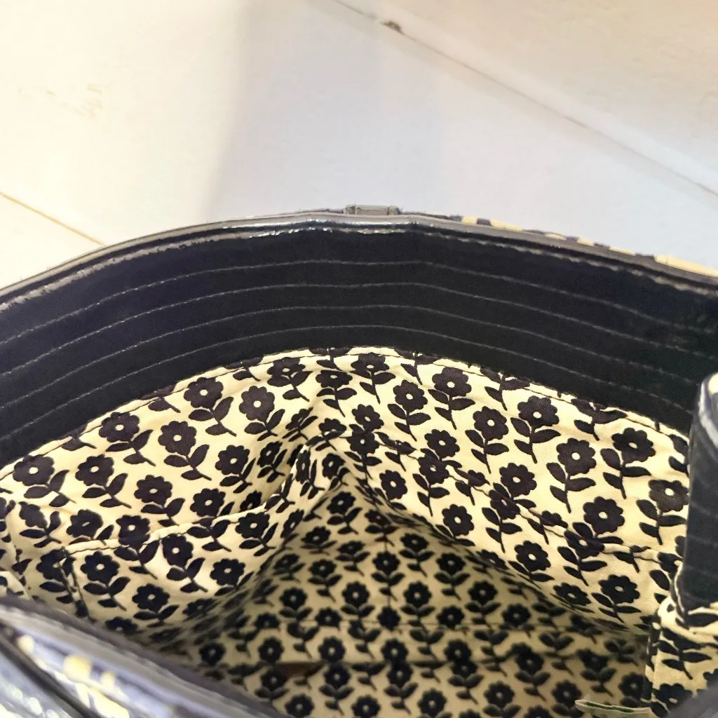 Vera Bradley Marie Bucket Bag in Blue Twirly Birds Print - Image 5