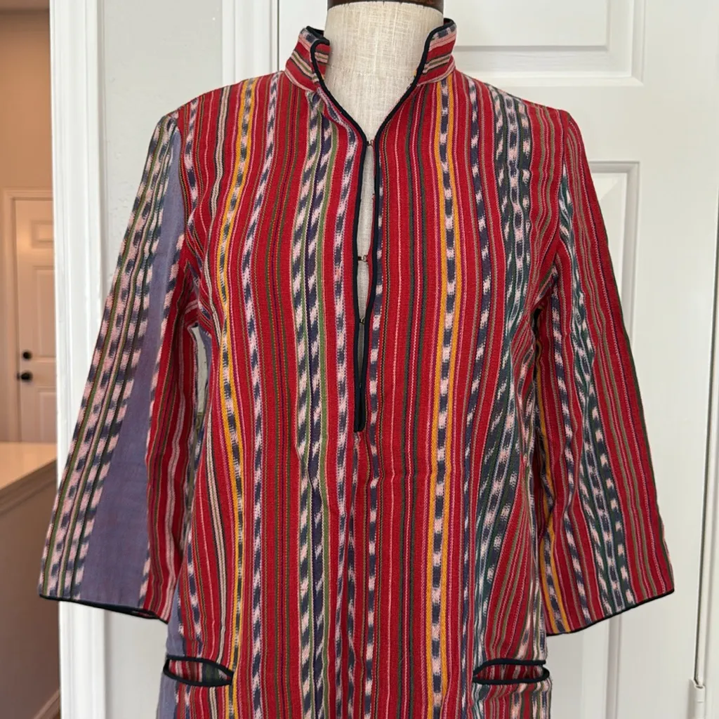 Emerson Fry silk ikat tunic Red Size XS - Image 6