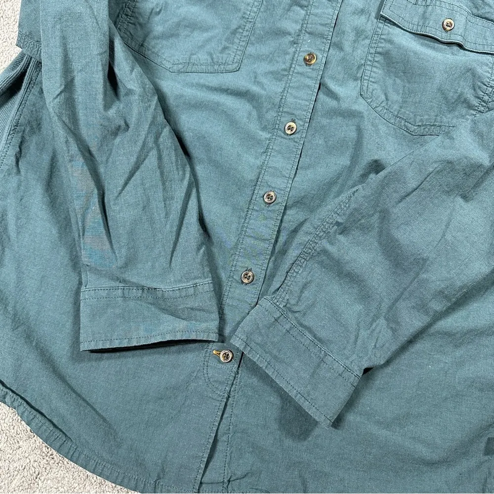Carhartt Rugged Flex Bozeman Button Down Work Shirt Longsleeve Balsam Green 1X - Image 11