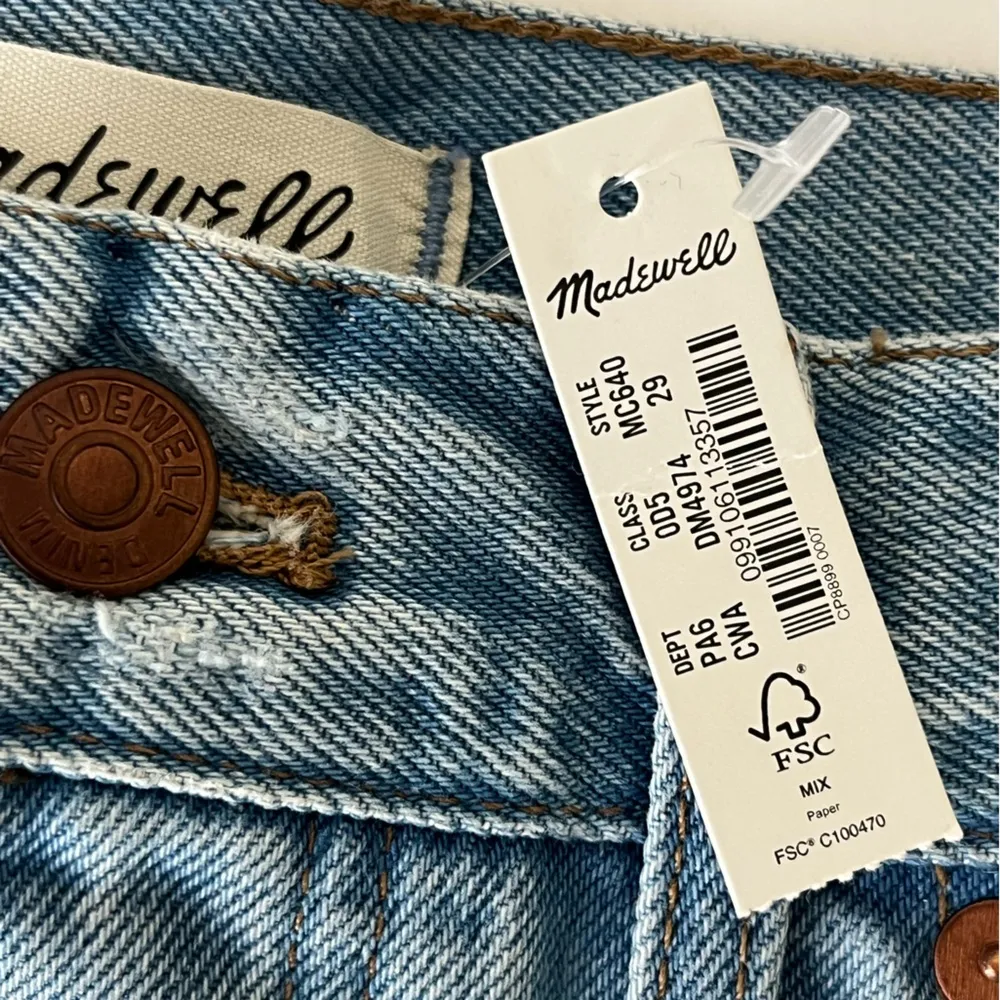 NWT Madewell relaxed denim mid rise shorts 29 - Image 11