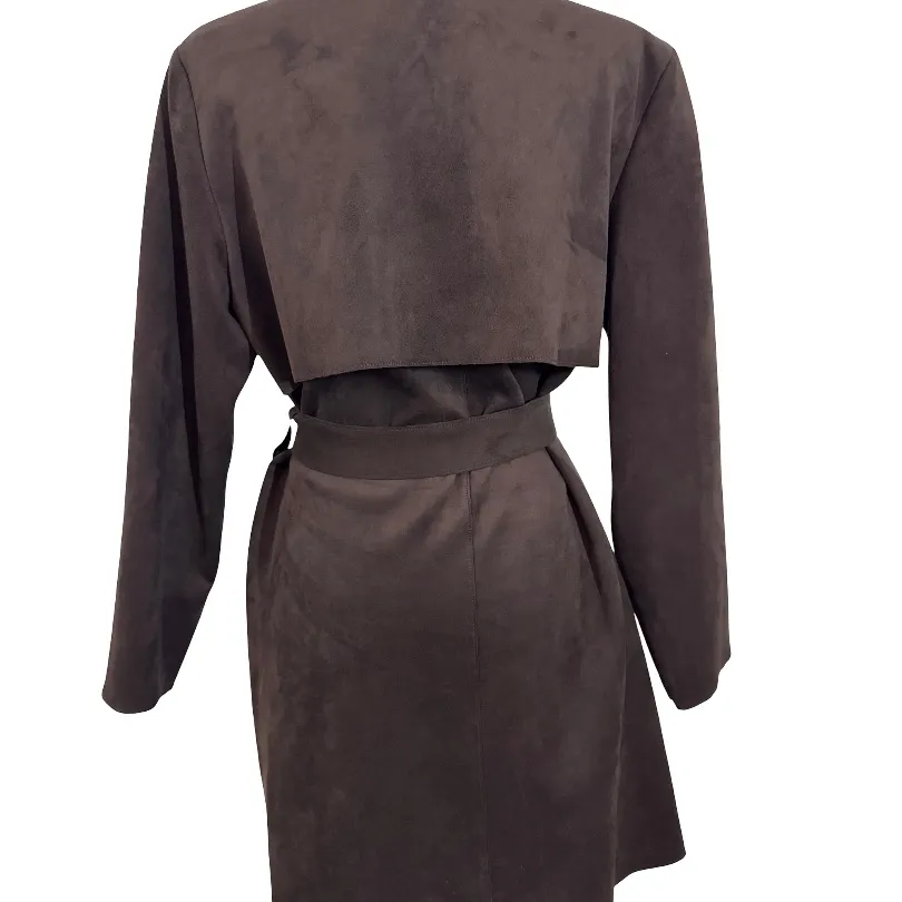 Ruby Rd. Dark Brown Trench Coat woman’s sz M Size M - Image 6