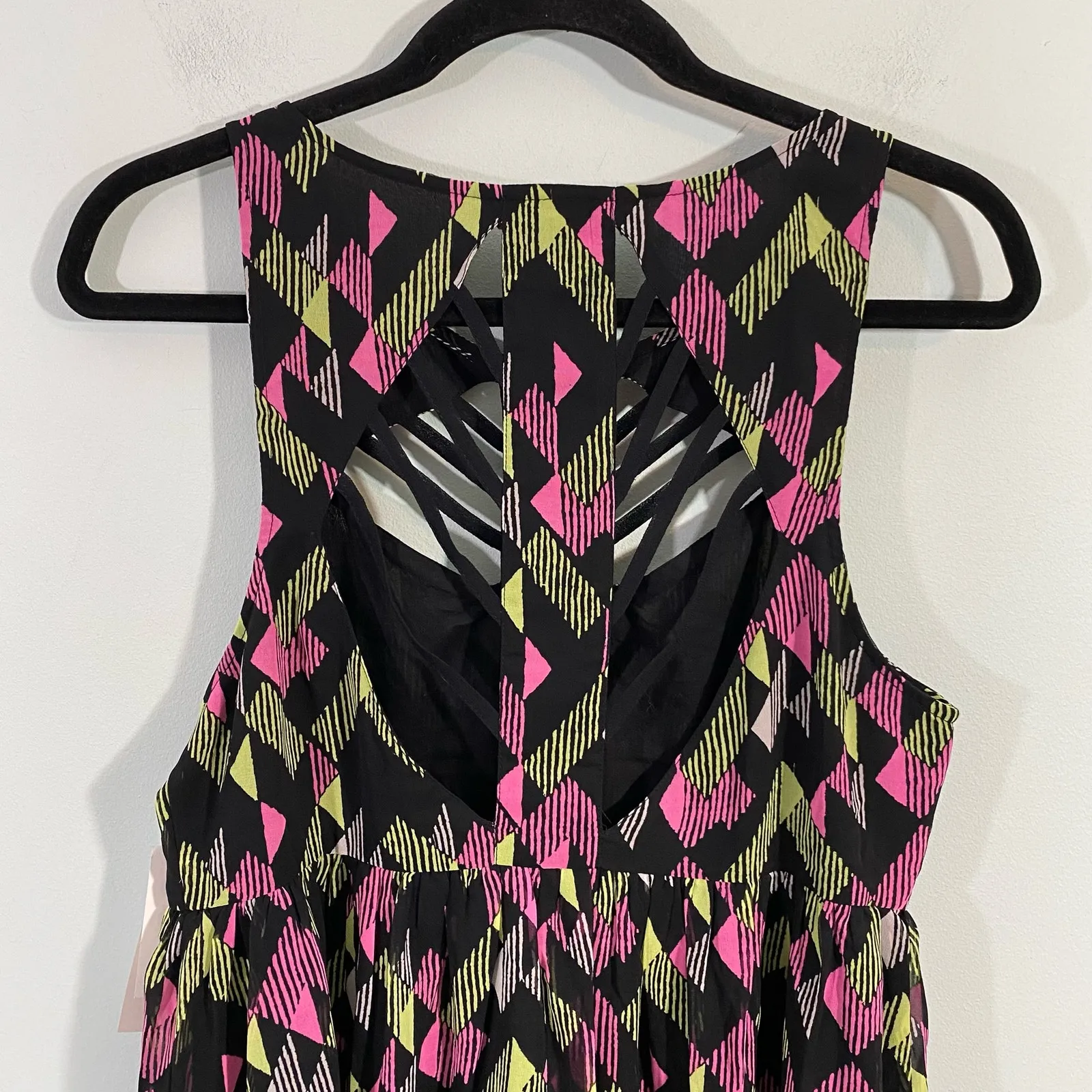 French Connection Women's Woven Party Cutout Skater Dress Size S NWT - Image 7