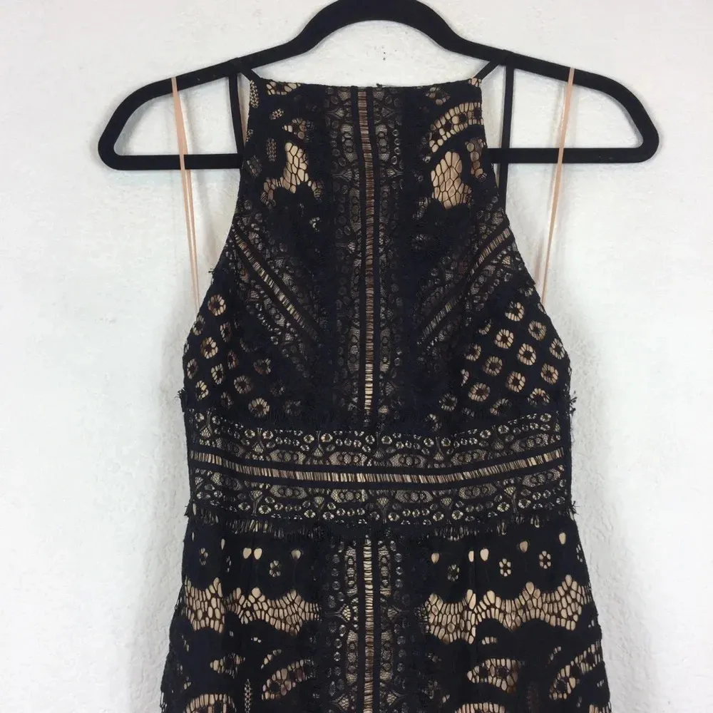 NWT Keepsake The Label Bridges Black Lace Overlay Bodycon Midi Dress XS - Image 5