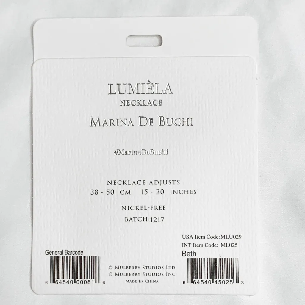 “Beth” Personalized Name Necklace Marina De Buchi - Image 3