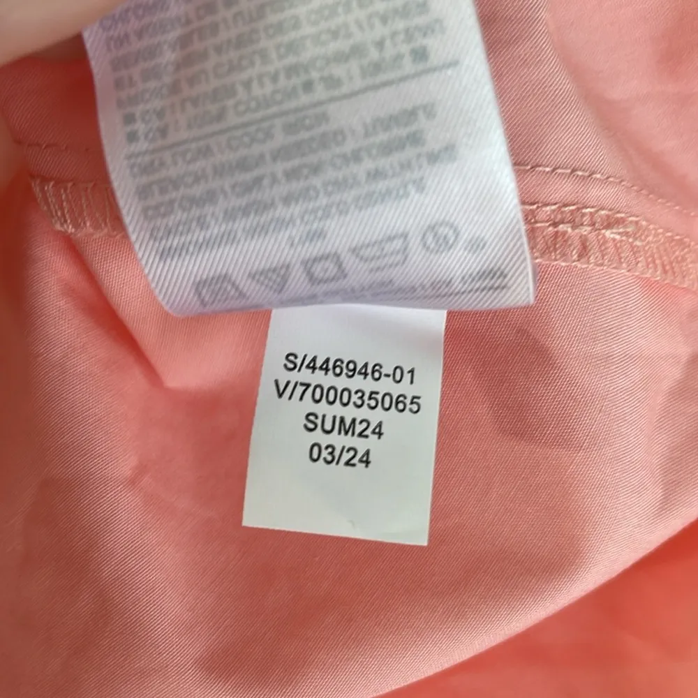 Banana Republic Pink Pleat Front Cotton MIDI Dress - Image 8