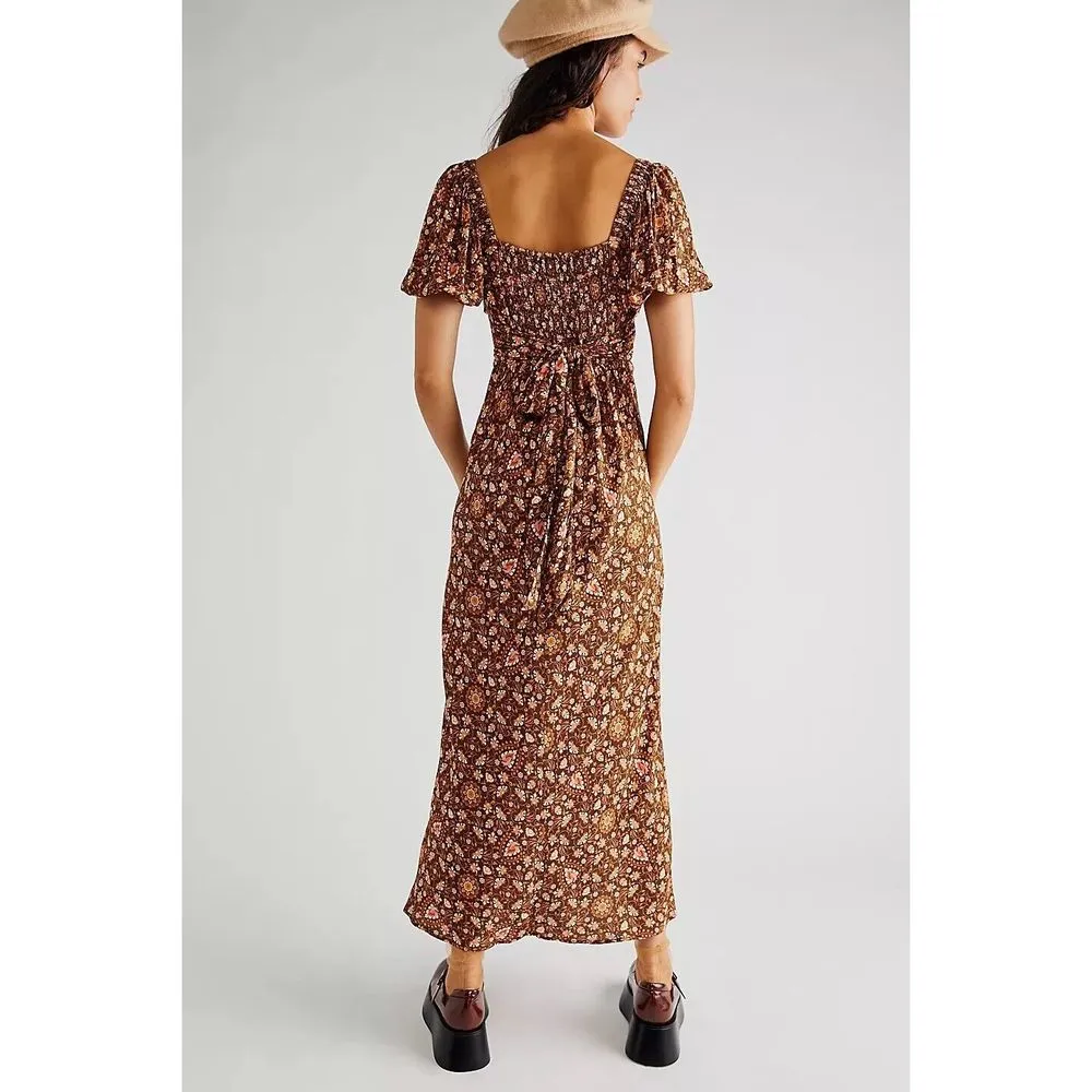 Free People x Spell Madame Peacock Sweetheart Maxi Dress Size S - Image 2
