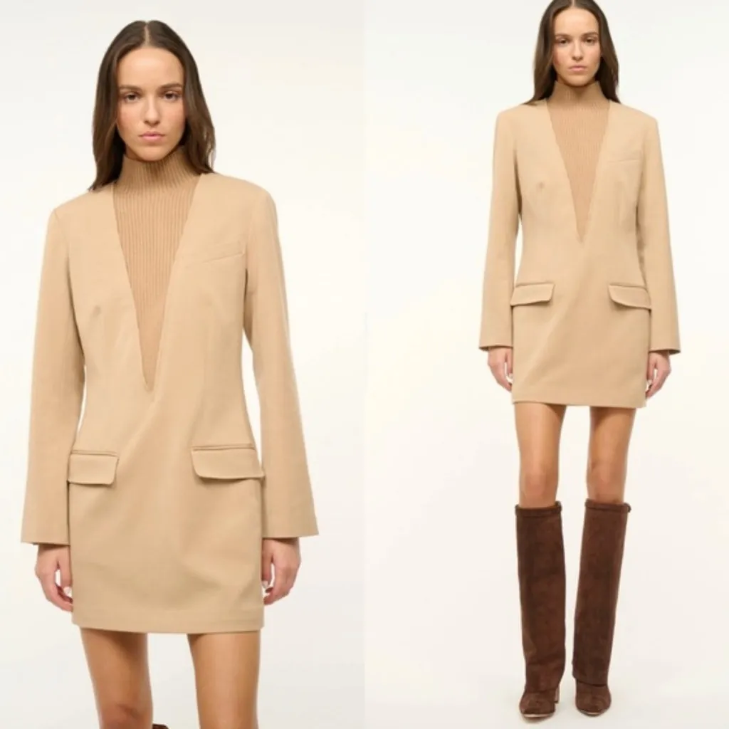STAUD Mott Dress Camel Large - Image 2