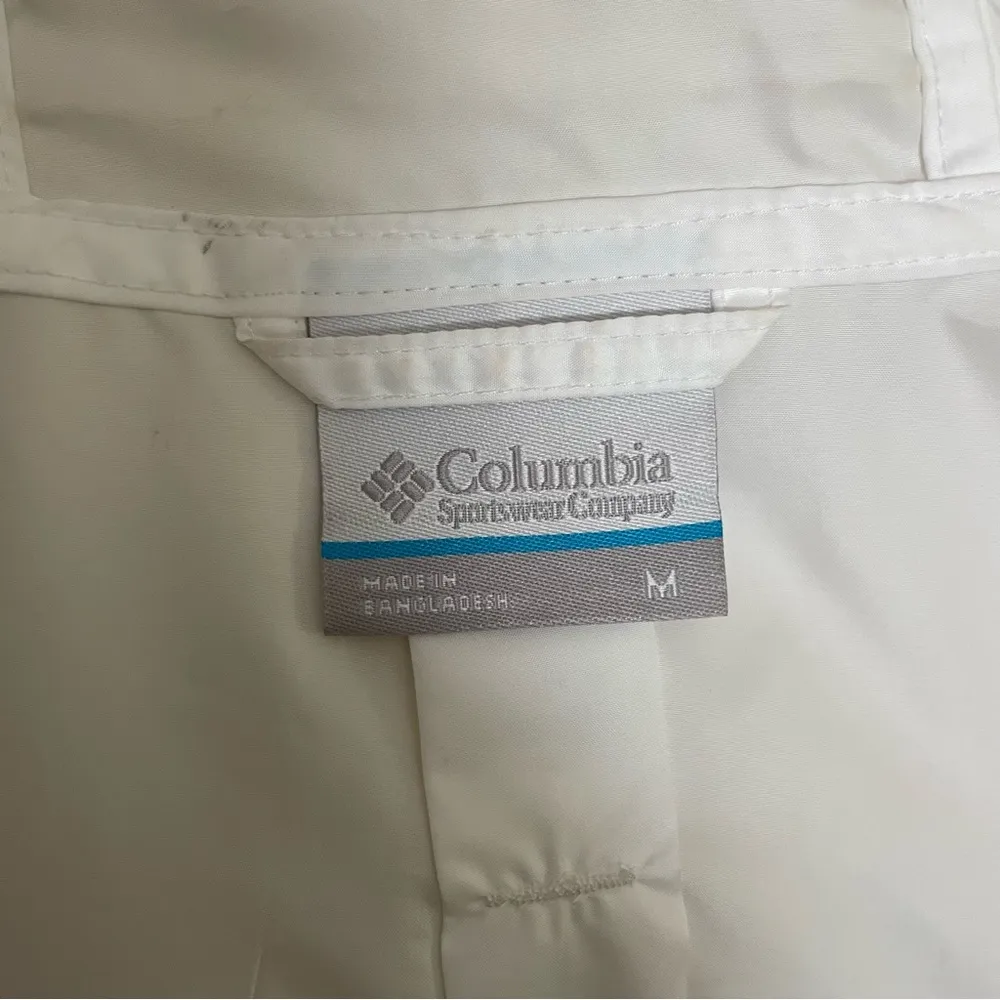 Jacket Windbreaker Hooded Full Zip Pockets Spell Out White Black Grey - Image 15