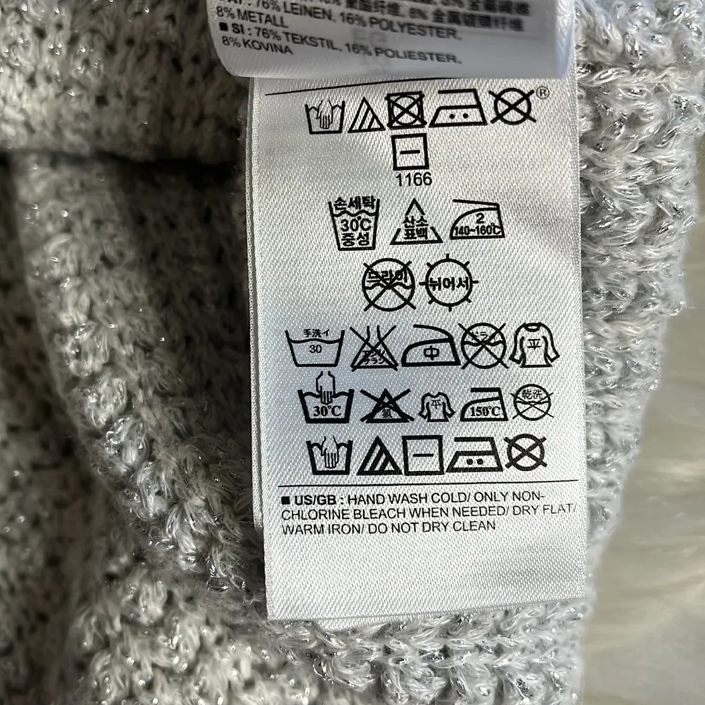 Banana republic • linen blend knit sweater with metallic thread - Image 8