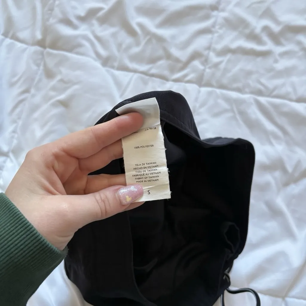 Jag Mini Micro Shorts Womens Size Small Black Tie Boardshorts Swim Baddie Grunge - Image 8