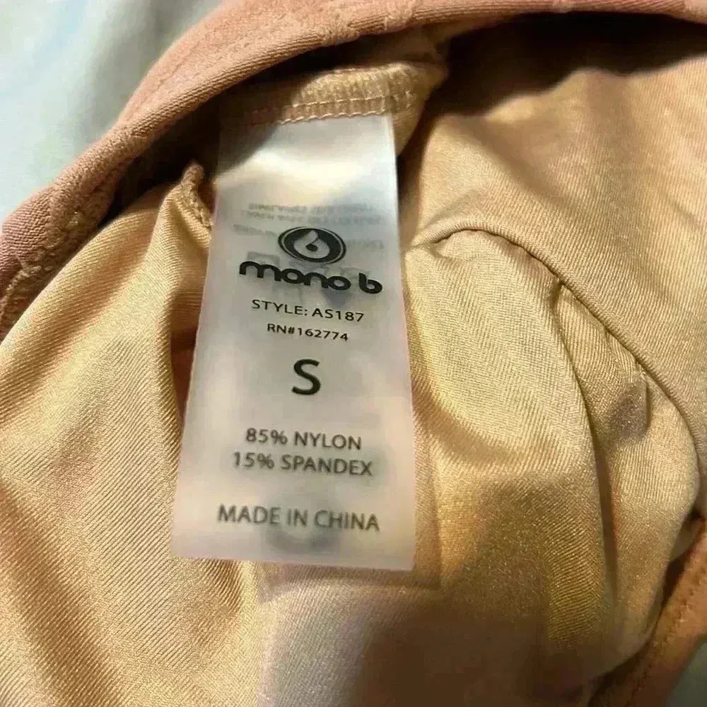 NWT Mono B Halter top swimsuit Brown - Image 5