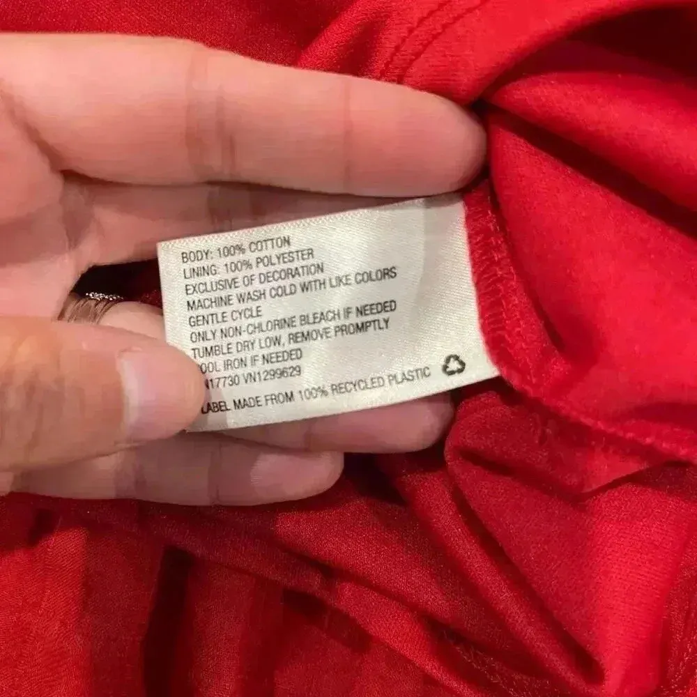 Knox Rose Red Tunic Top/Dress Embroidery Peasant Blouse Women’s XS Cottagecore - Image 5