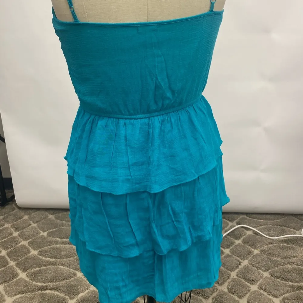 Teal Ruffle Dress - Image 4