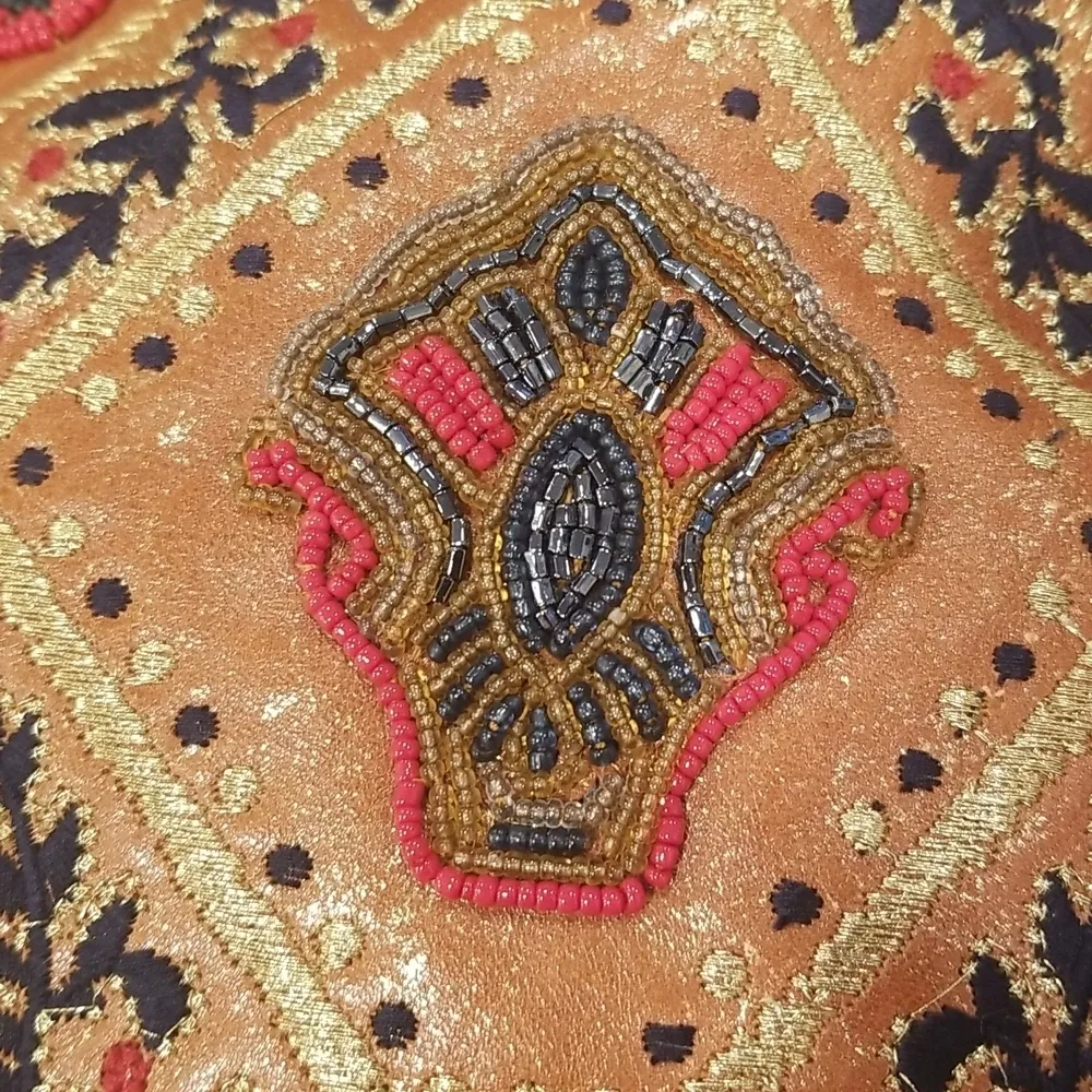 💕PATRICIA NASH💕 Sedavi Satchel Bag ~ Provencal Beading NWOT - Image 10