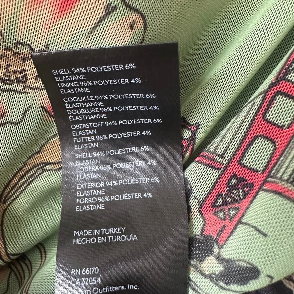 Urban Outfitters Map Print Cowl Neck Slip Midi Dress California Theme M - Image 11