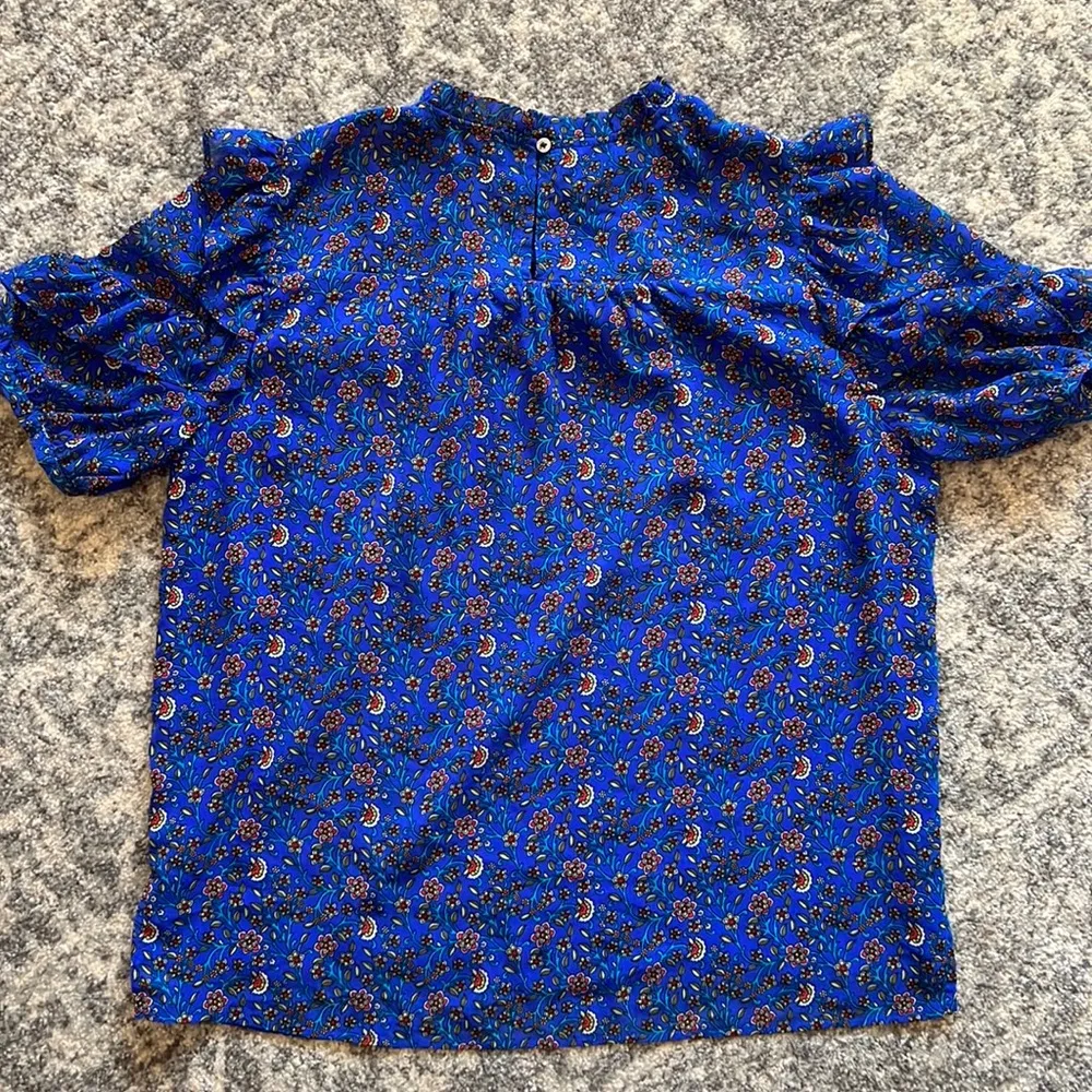 LOFT Ruffle Short Sleeve Blouse - Image 6