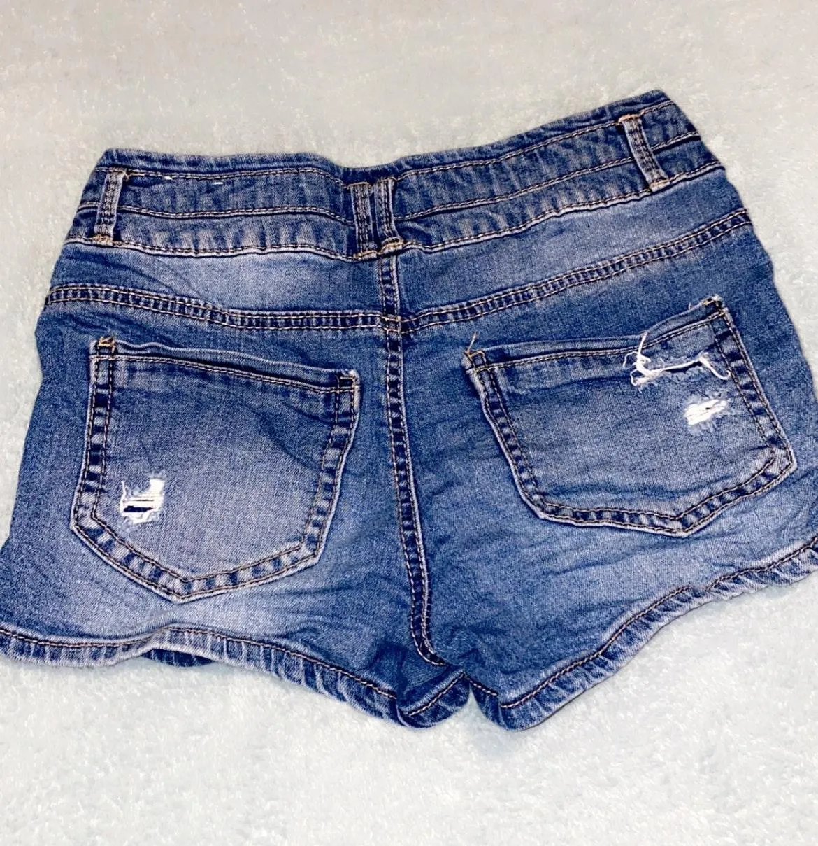 Blue Spice Jean Shorts - Image 2