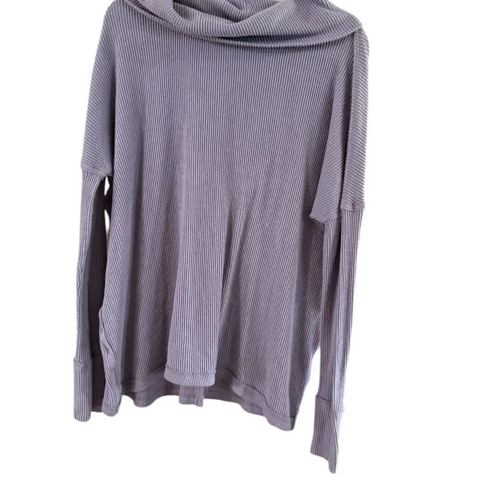 We The Free  Purple Cowl Neck Knit Sweater - Image 11