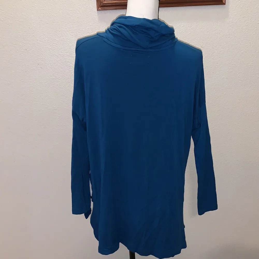 Lou & grey  blue side slit cowl neck sweater - Image 5