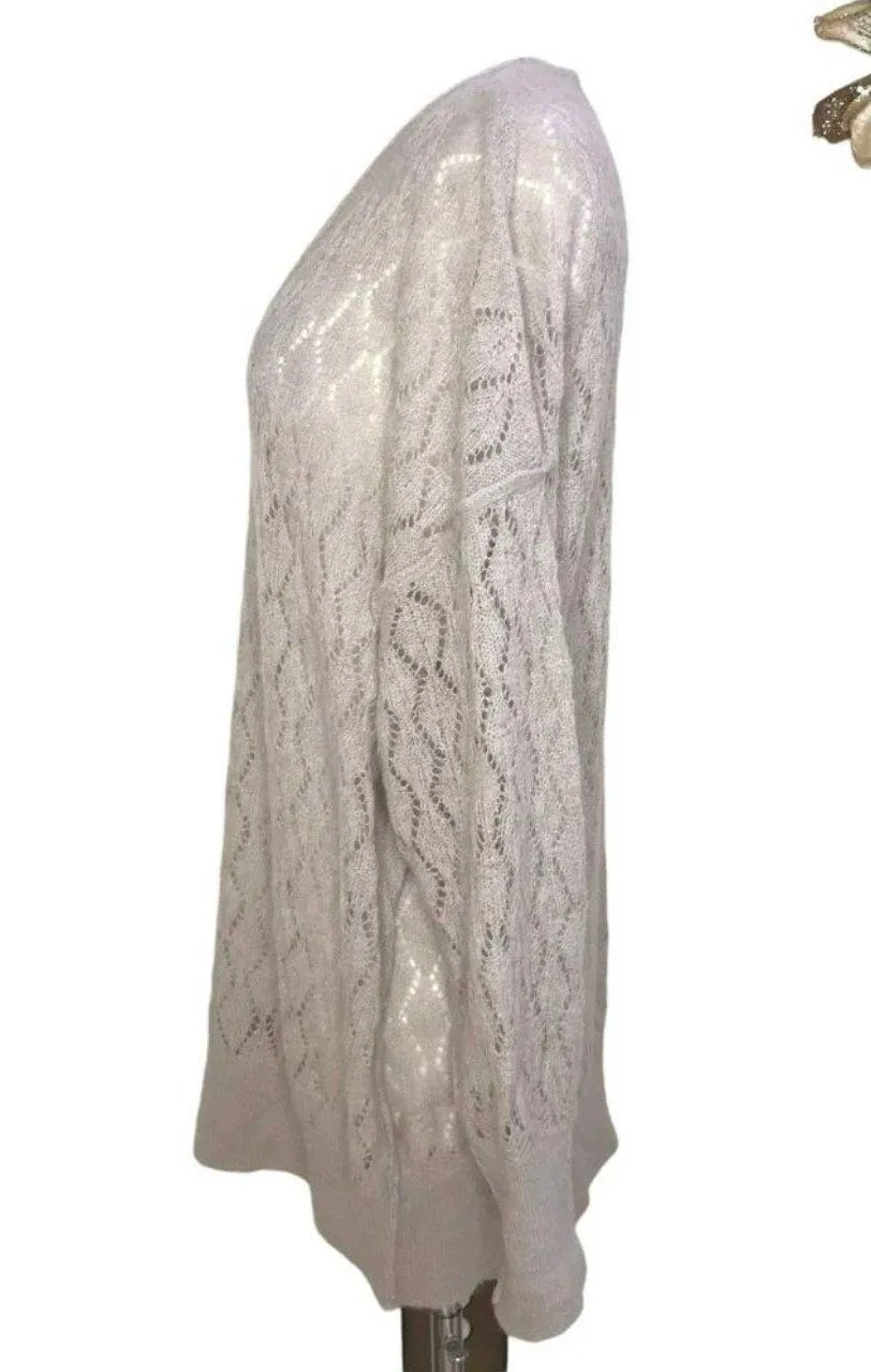 Free People Say Hello Tunic Sweater Taupe Beige Size Small NWT - Image 5