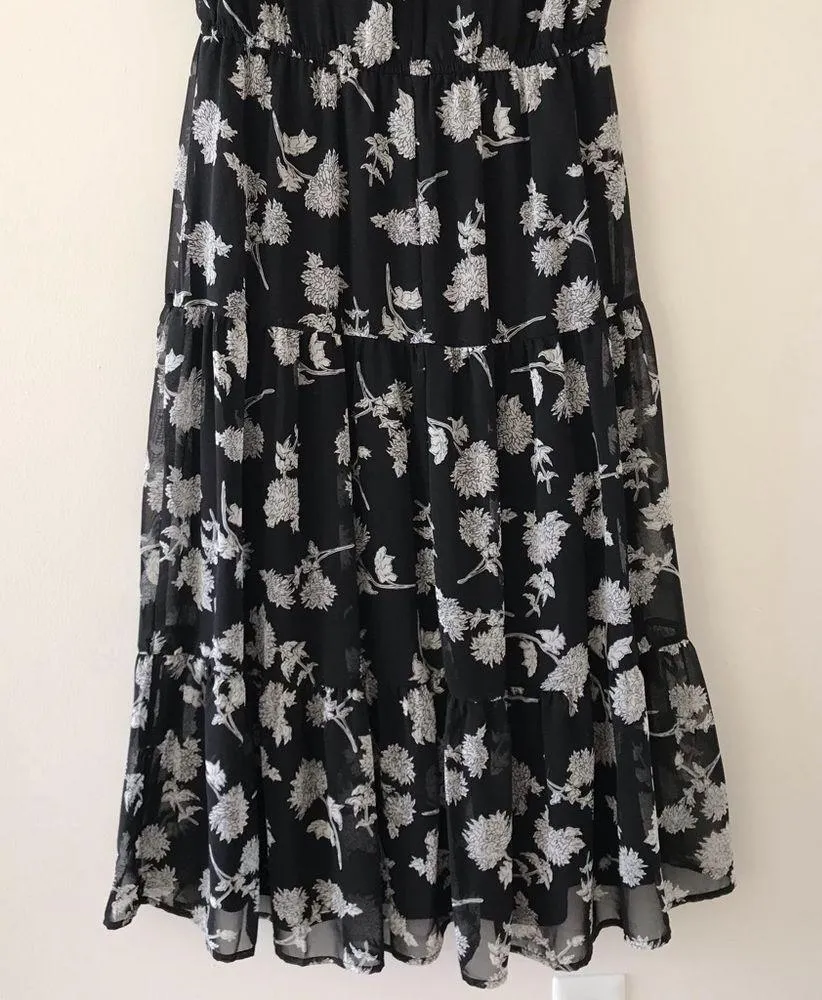 Lulus Floral Dressed Up Black Floral Print Midi Dress - Image 14