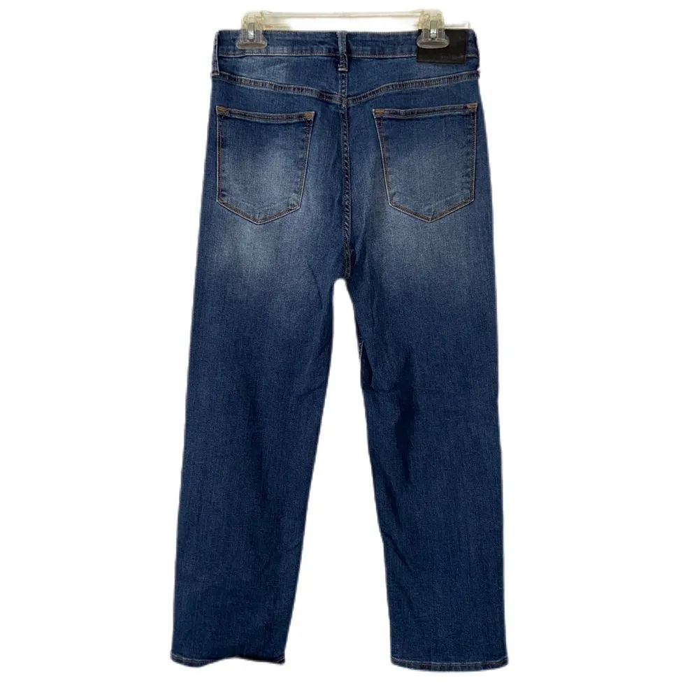 DKNY Waverly Straight Leg High Waisted Jeans Dark Wash Size 6 - Image 2