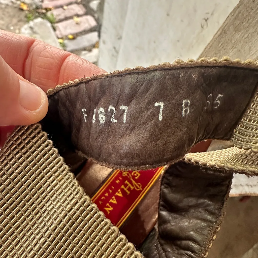 Title:
Cole Haan Italy Woven Leather-Trim Platform Sandals – Women’s 7 - Image 7