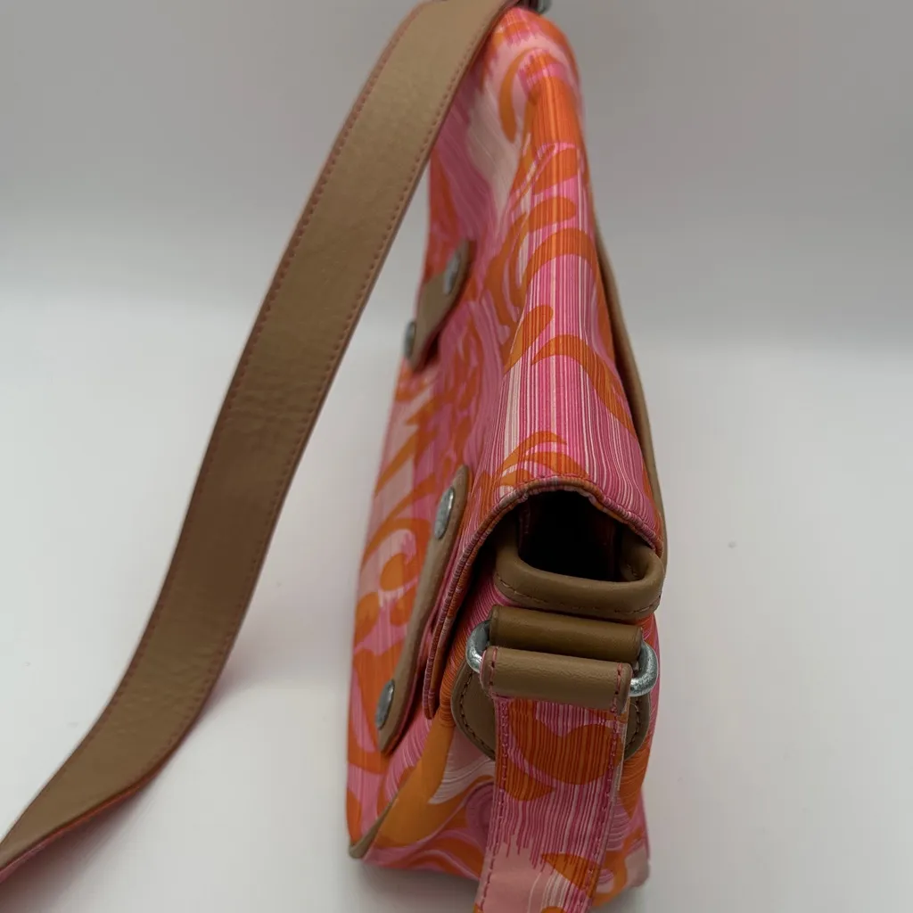 Kipling Pink and Orange Shoulder Bag - Image 4