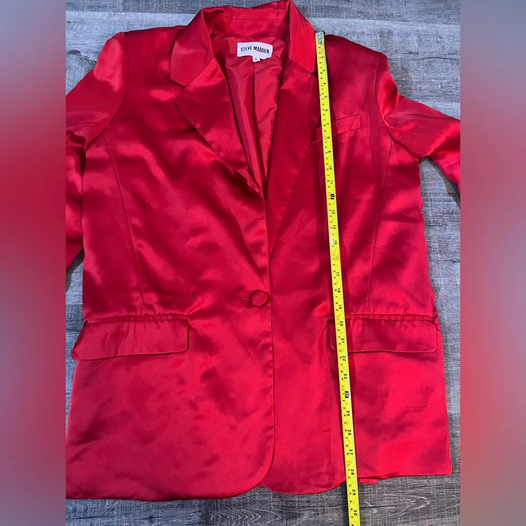 STEVE MADDEN Smooth Talk Blazer in Red - Image 8