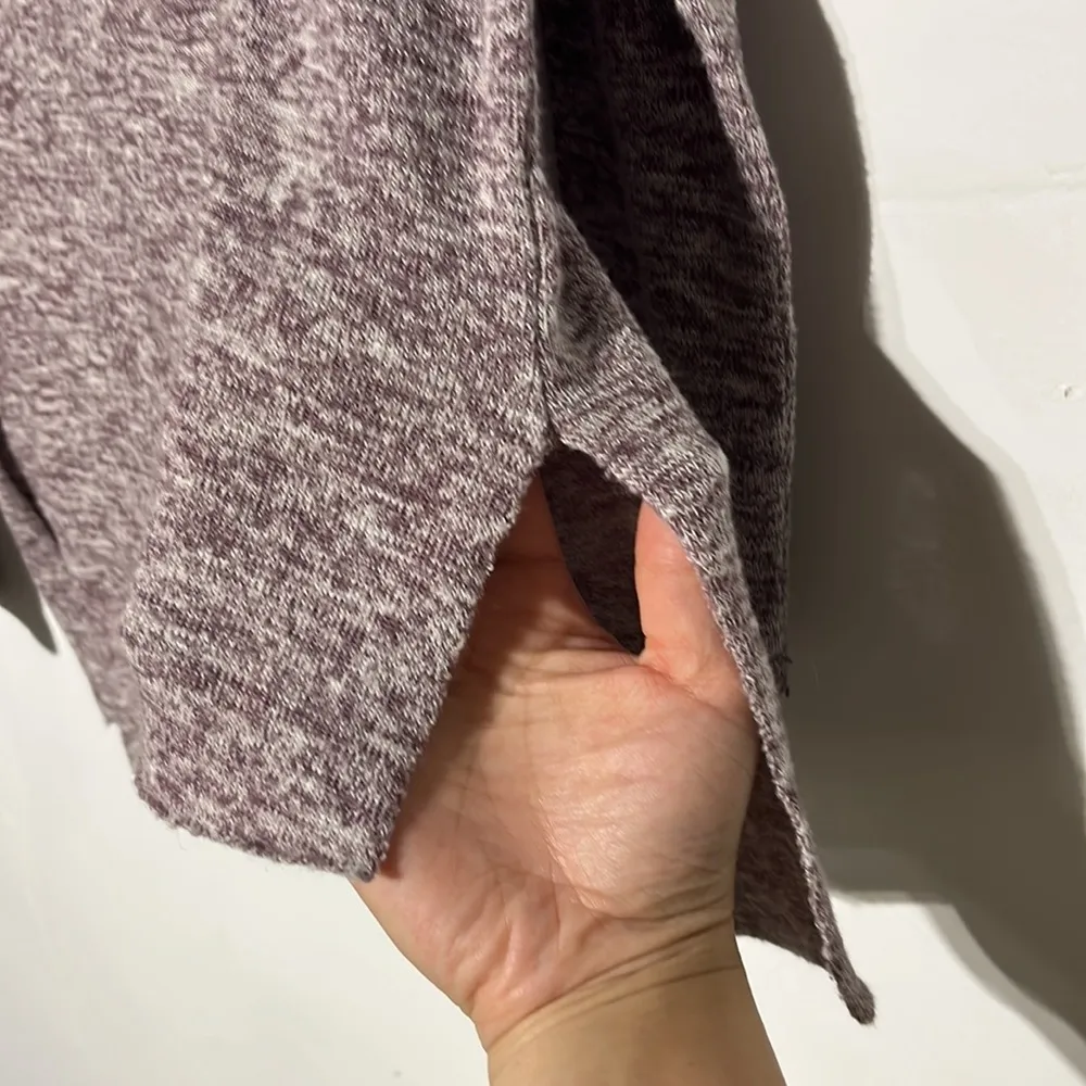 American Eagle Soft & Sexy Plush Marled Purple High Low Long Sleeve Tee Size S - Image 8