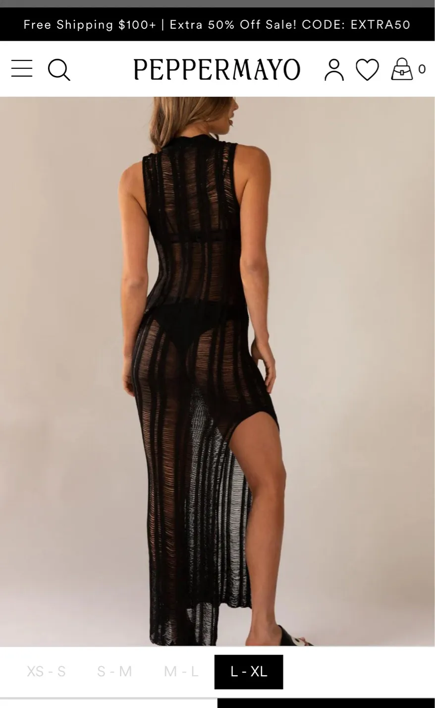 Knit Maxi Dress Peppermayo - Image 4