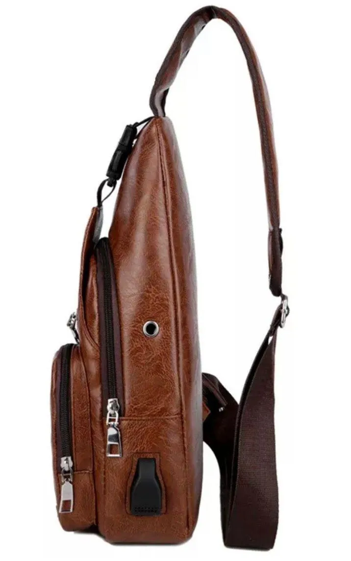 Great Casual Crossbody Shoulder BAG 💼 Brown - Image 3
