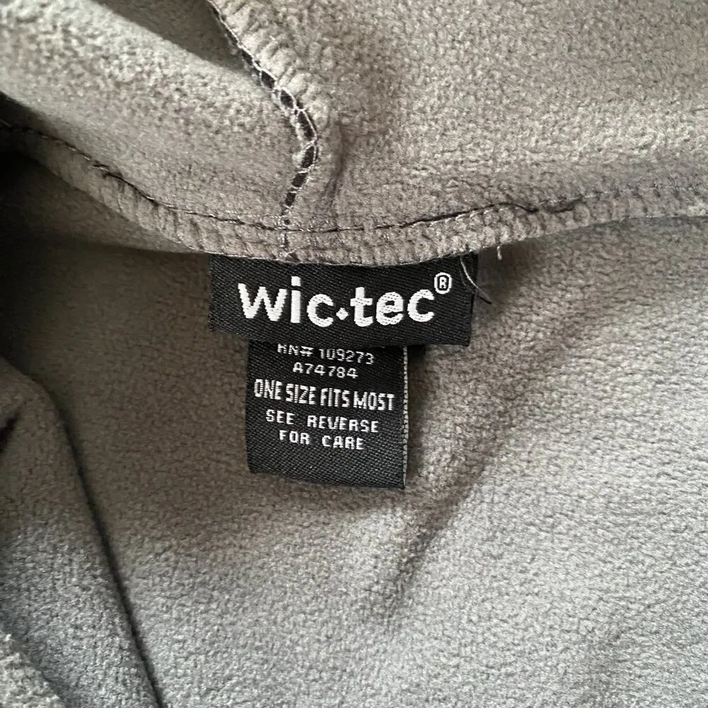 Wic tec black and gray hooded cape women's one size fits most zippered pocket - Image 9