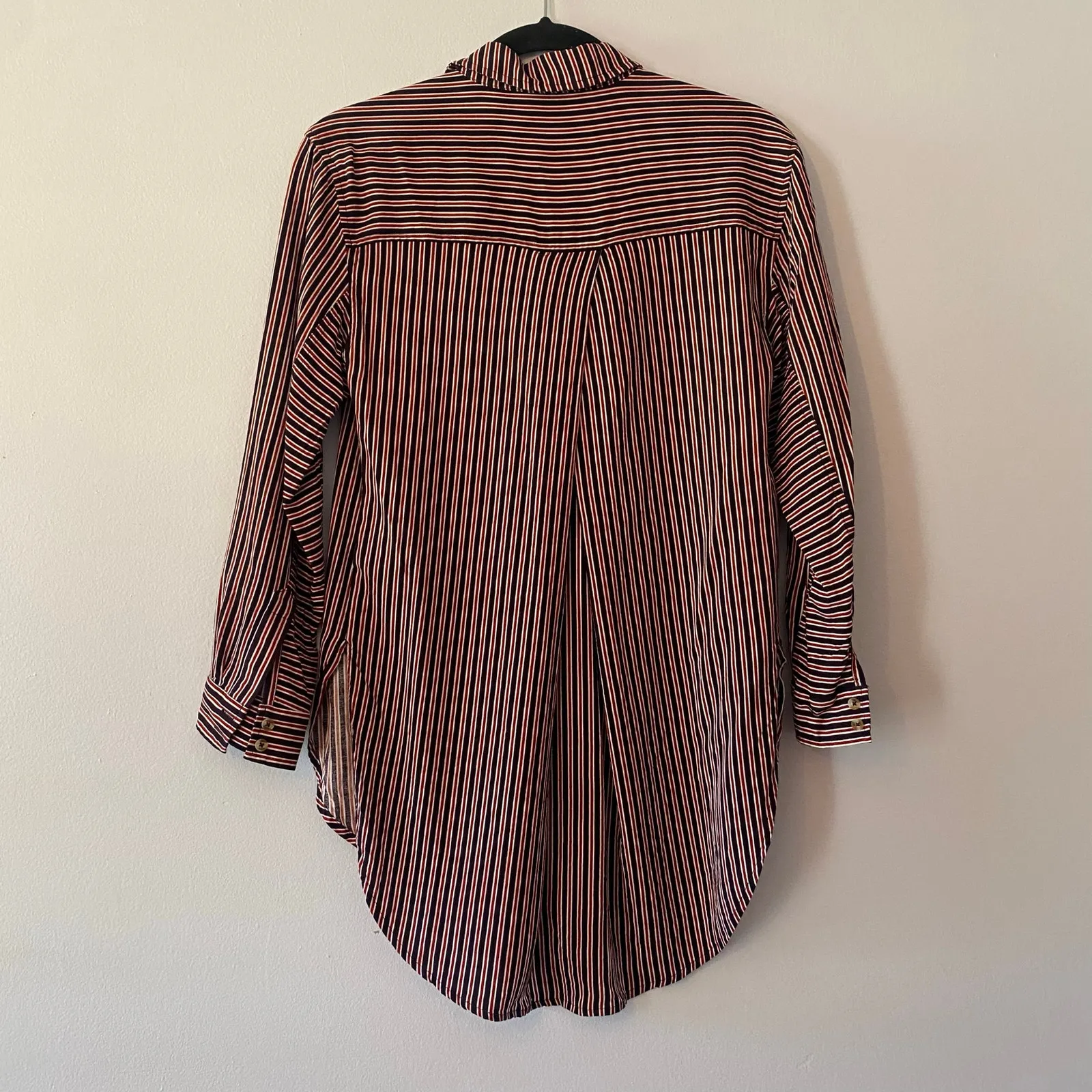 Maeve by Anthropologie Adelaide Poplin Striped Button Down Shirt Women's size XS - Image 8