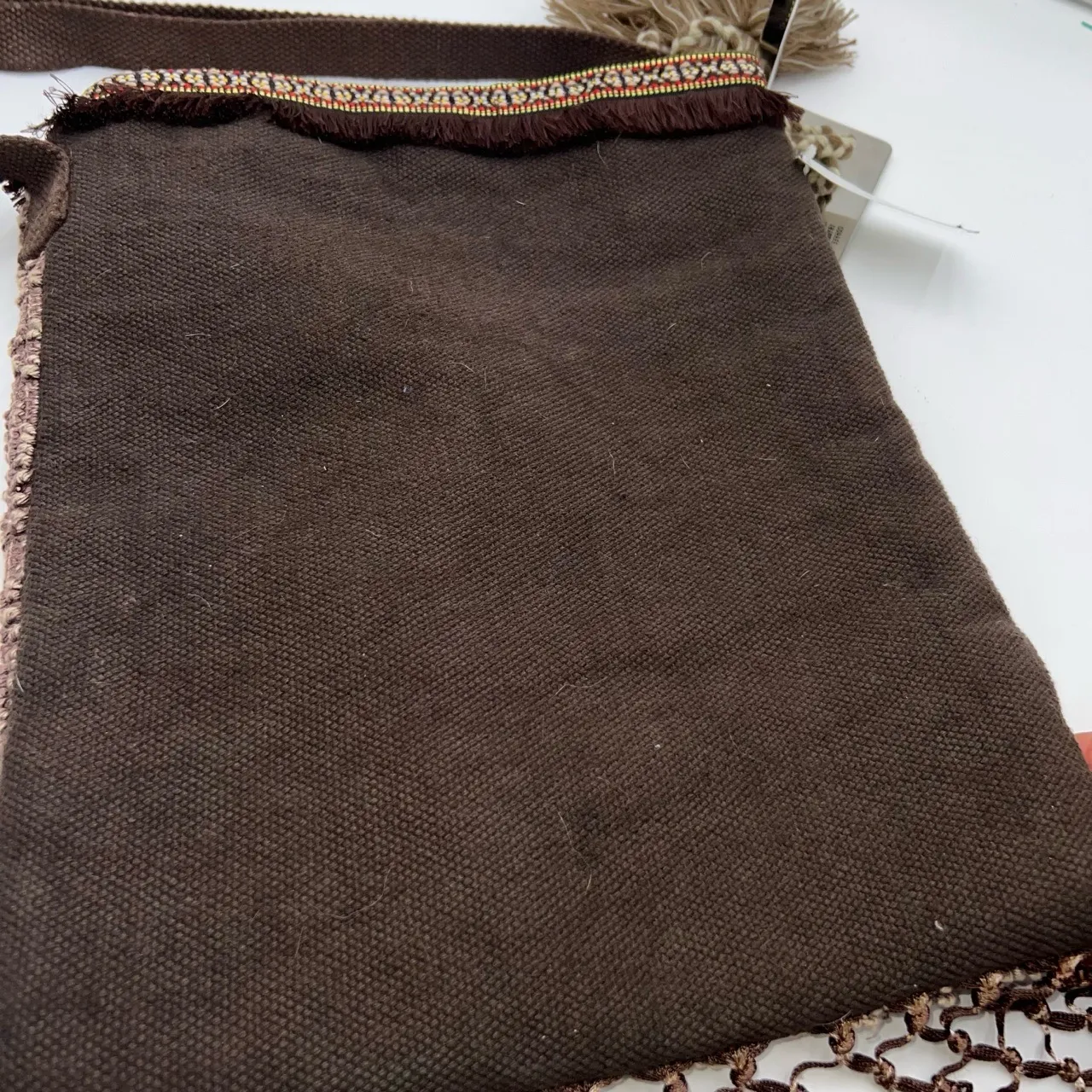 A&P Denim Boho Beaded and Fringe Adjustable Crossbody Bag - Image 7