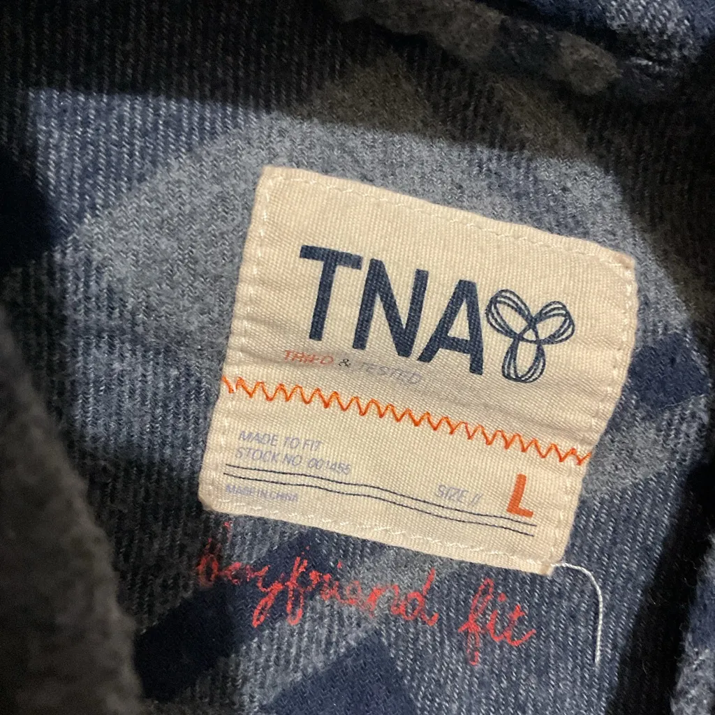 TNA ARITZIA boy friends fit buttons up shirt hooded:Box L04: - Image 6