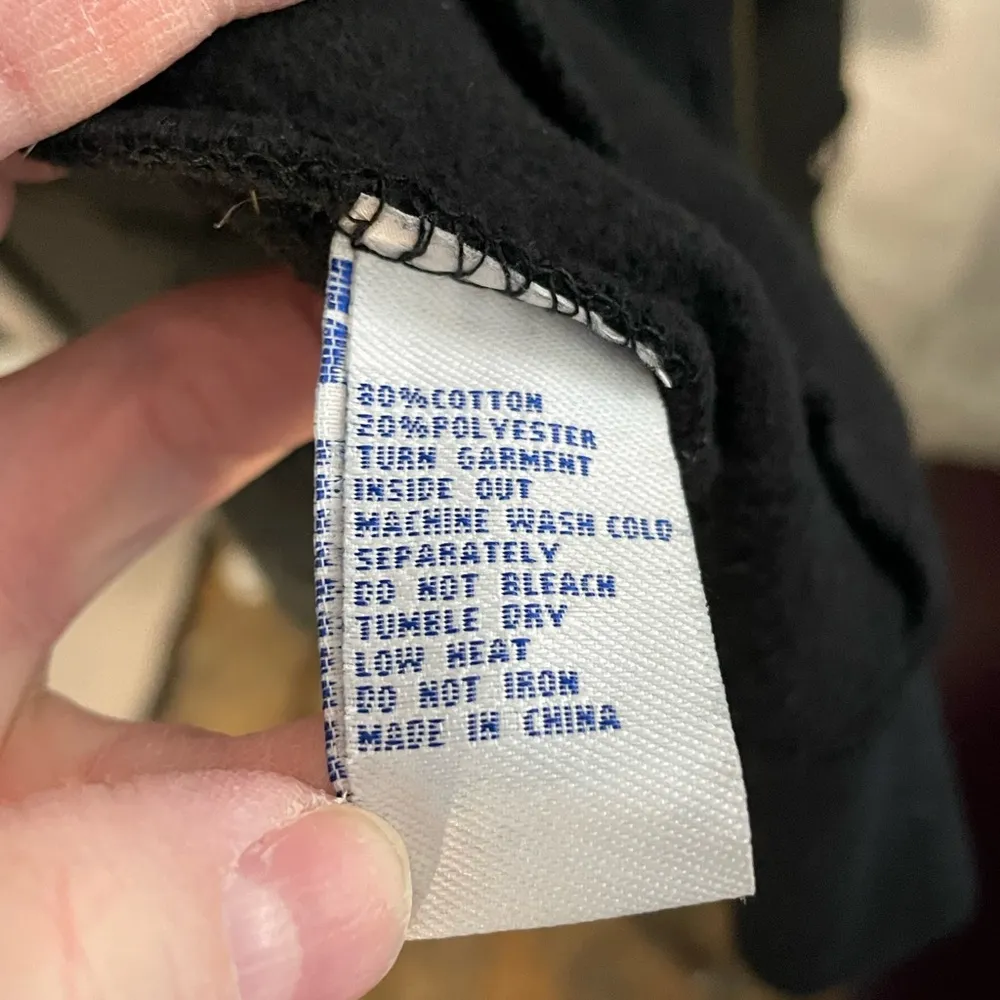 Chicago Blackhawks Old Time Hockey Full Zip‎ Sweatshirt Jacket Women's M Black - Image 9