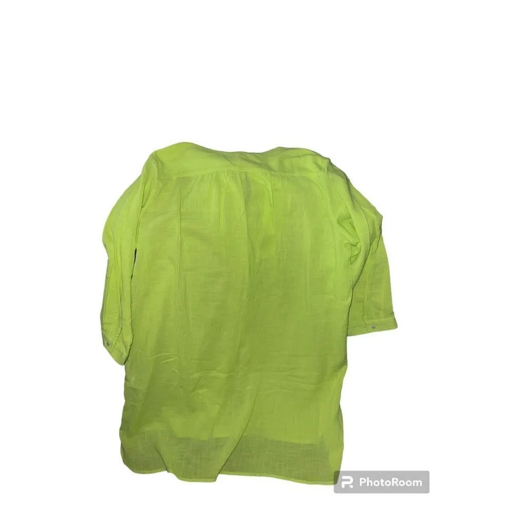 ✨J.Crew Cotton Neon Lime Tunic✨ - Image 2