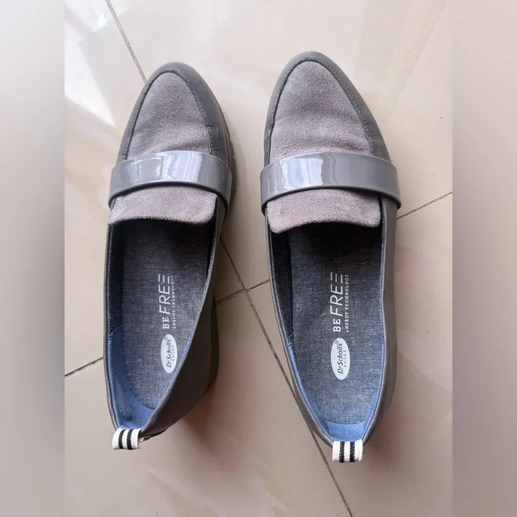 Dr. Scholl's Gray Loafers Dr. Scholl's Webster platform loafers in gray. Size 7M - Image 7