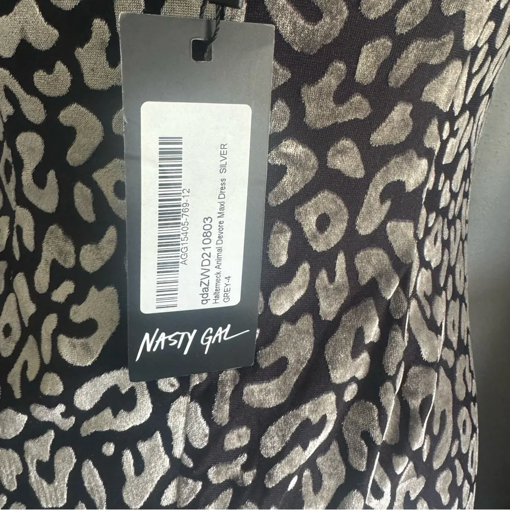 Nasty Gal Halterneck Animal Devore Maxi Dress - Image 6