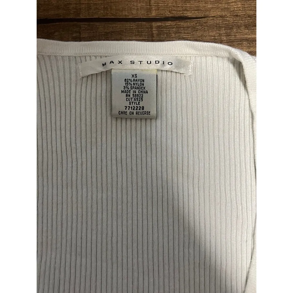 Vintage max studio coquette tie front cardigan top - Image 2