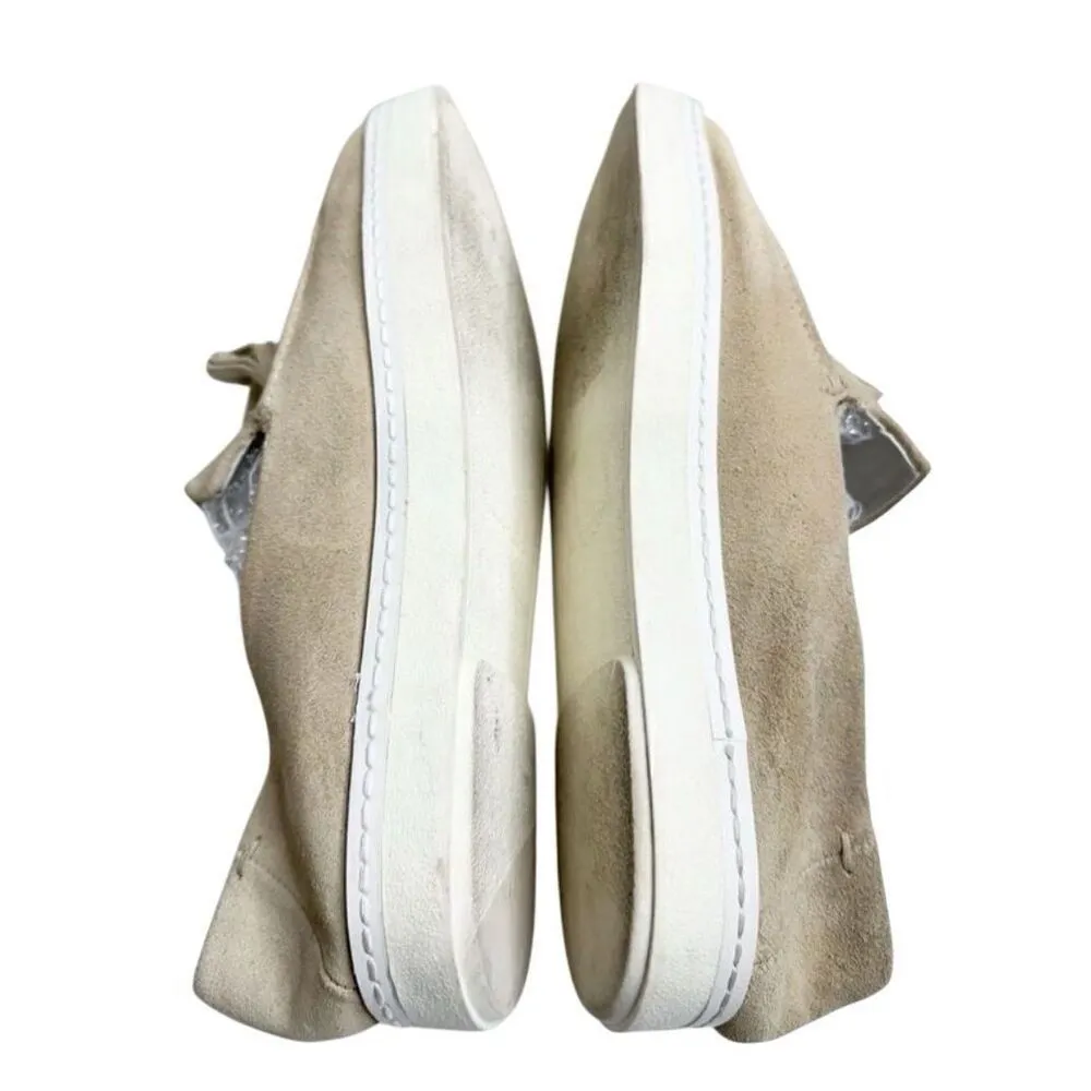 Franco Sarto Loafers Size 9.5 Tan Slip On Leather Suede Shoes - Image 4